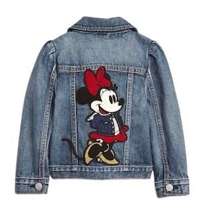 Gap × Disney Toddler Minnie Mouse Icon Denim Jacket Size 3